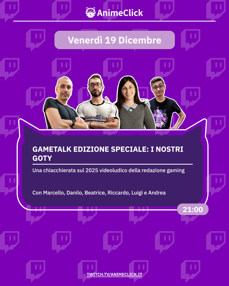 AnimeClick su Twitch: programma dal 15 al 21 dicembre AnimeClick su Twitch: programma dal 15 al 21 dicembre